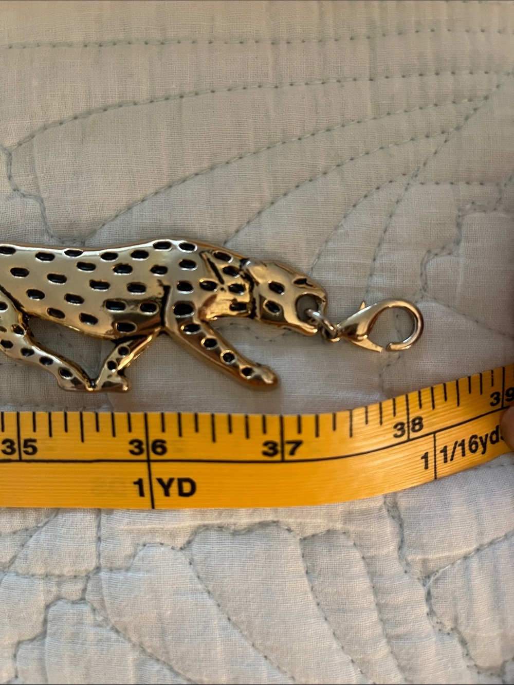 Gold panther leopard chain Link belt - Picture 8 of 9